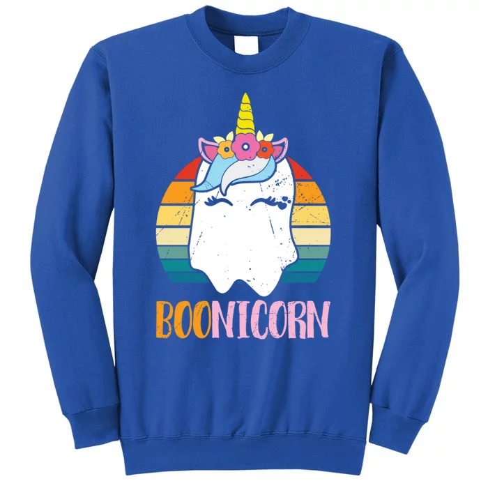 Boonicorn Unicorn Ghost Happy Halloween Costumes Gift Tall Sweatshirt