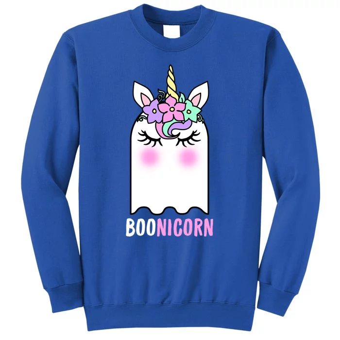 Boonicorn Unicorn Ghost Easy Halloween Costume Gift Tall Sweatshirt