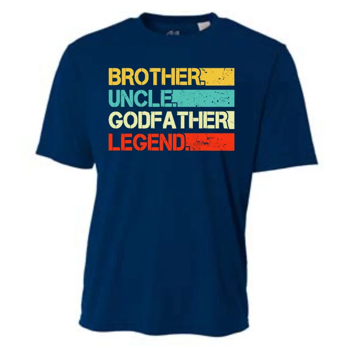 Brother Uncle Godfather Legend Best Funny Uncle Gift Cooling Performance Crew T-Shirt