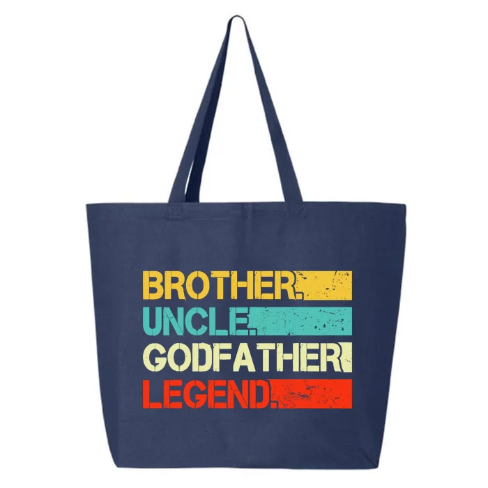 Brother Uncle Godfather Legend Best Funny Uncle Gift 25L Jumbo Tote