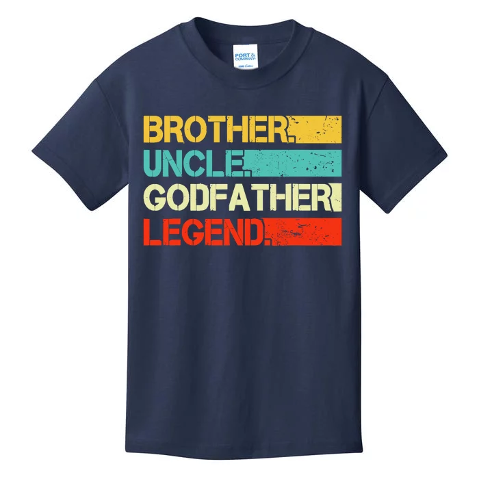 Brother Uncle Godfather Legend Best Funny Uncle Gift Kids T-Shirt