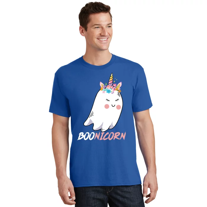 Boonicorn Unicorn Ghost Halloween Gift Cool Gift T-Shirt