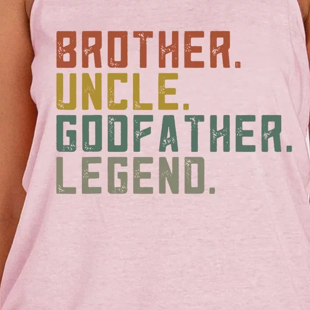 Brother Uncle Godfather Legend Women's Knotted Racerback Tank