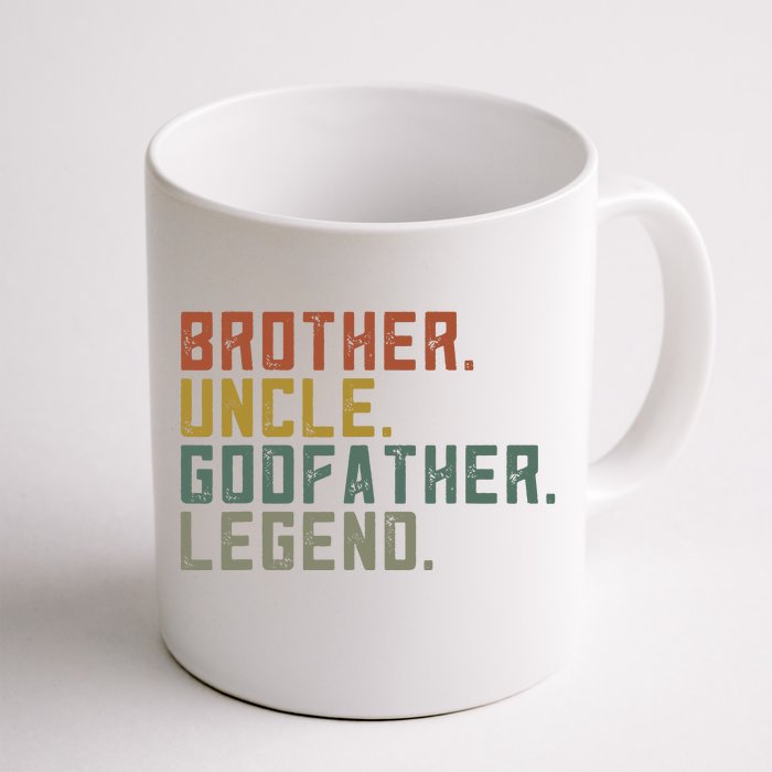 Brother Uncle Godfather Legend Front & Back Coffee Mug