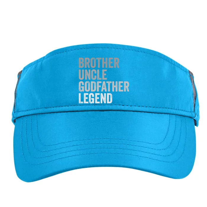 Brother Uncle Godfather Legend Favorite Best Uncle Meaningful Gift Adult Drive Performance Visor