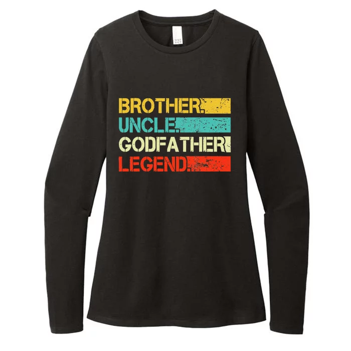 Brother Uncle Godfather Legend Best Funny Uncle Gift Womens CVC Long Sleeve Shirt