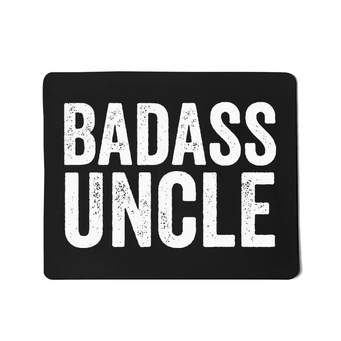 Badass Uncle Gift Funny Nephew Niece Uncles Retro Gift Idea Mousepad