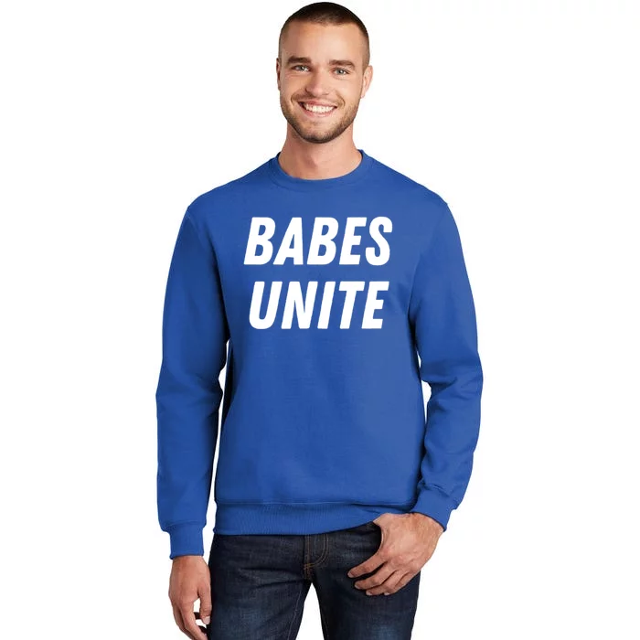 Babes Unite Gift Feminist Feminism Lover Rights Gift Cute Gift Sweatshirt