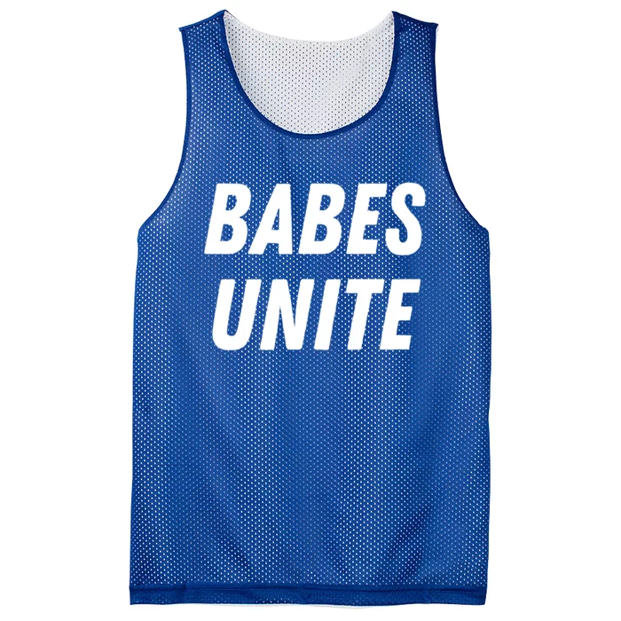 Babes Unite Gift Feminist Feminism Lover Rights Gift Cute Gift Mesh Reversible Basketball Jersey Tank