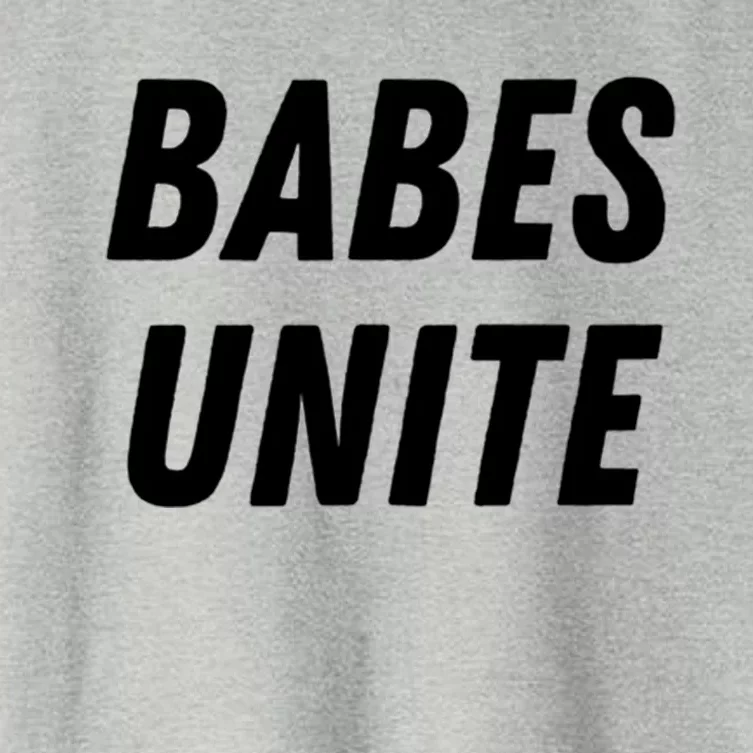 Babes Unite Gift Feminist Feminism Lover Rights Gift Cute Gift Women's Crop Top Tee