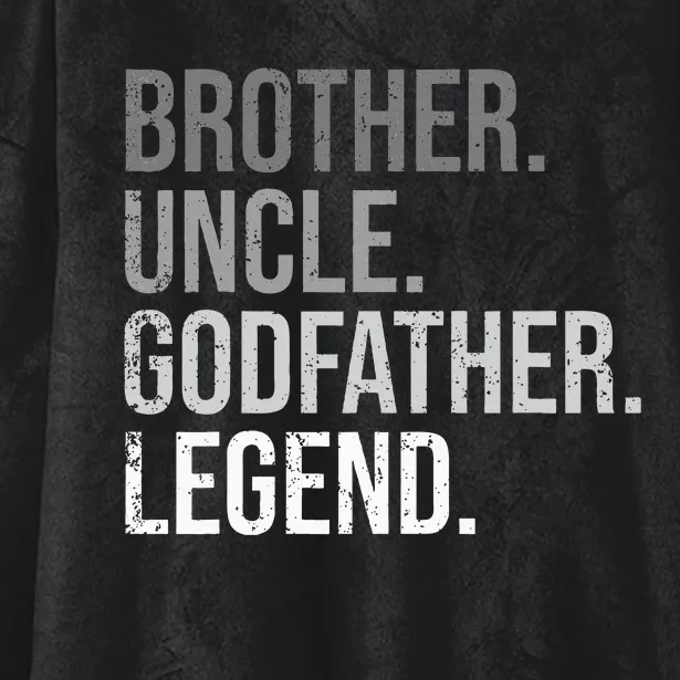 Brother Uncle Godfather Legend Fun Best Funny Uncle Hooded Wearable Blanket