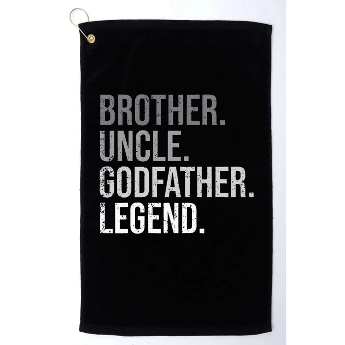 Brother Uncle Godfather Legend Fun Best Funny Uncle Platinum Collection Golf Towel