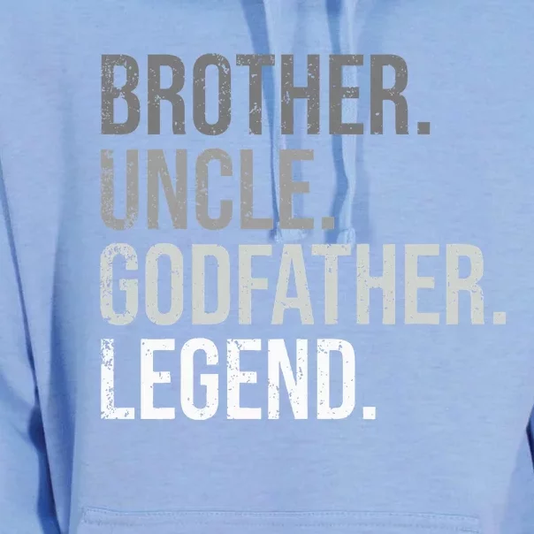 Brother Uncle Godfather Legend Fun Best Funny Uncle Unisex Surf Hoodie