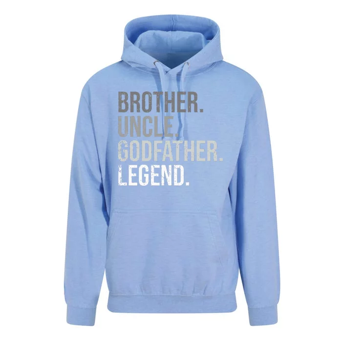 Brother Uncle Godfather Legend Fun Best Funny Uncle Unisex Surf Hoodie