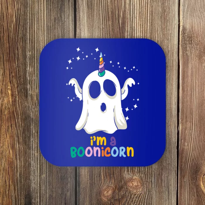 Boonicorn Unicorn Ghost Funny Halloween Funny Gift Coaster