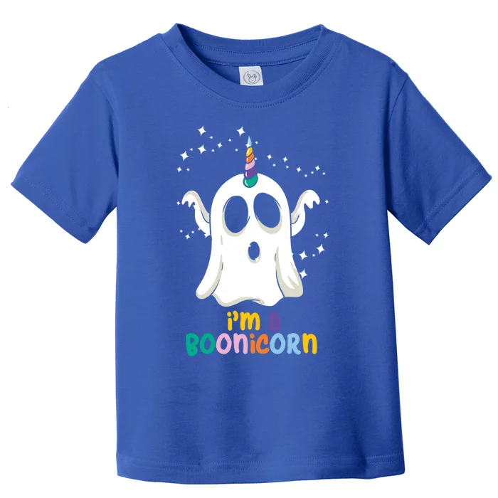 Boonicorn Unicorn Ghost Funny Halloween Funny Gift Toddler T-Shirt