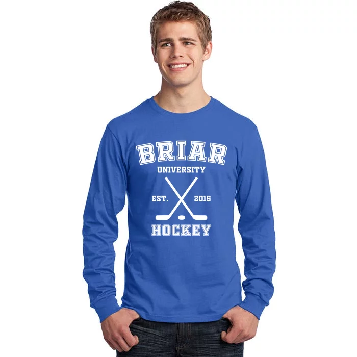 Briar University Hockey Off Campus Gift Tall Long Sleeve T-Shirt