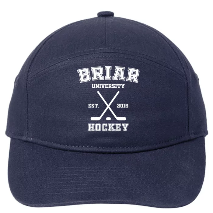 Briar University Hockey Off Campus Gift 7-Panel Snapback Hat