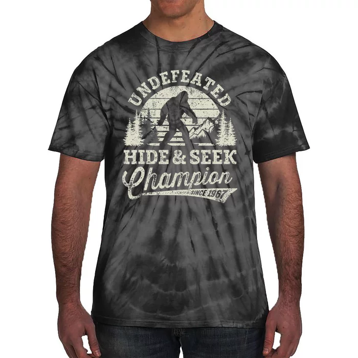 Bigfoot Undefeated Hide And Seek Champion Vintage Tie-Dye T-Shirt