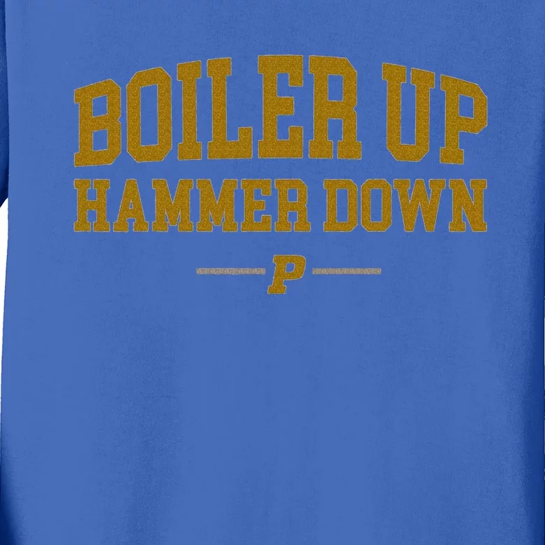 Boiler Up Hammer Down Kids Long Sleeve Shirt