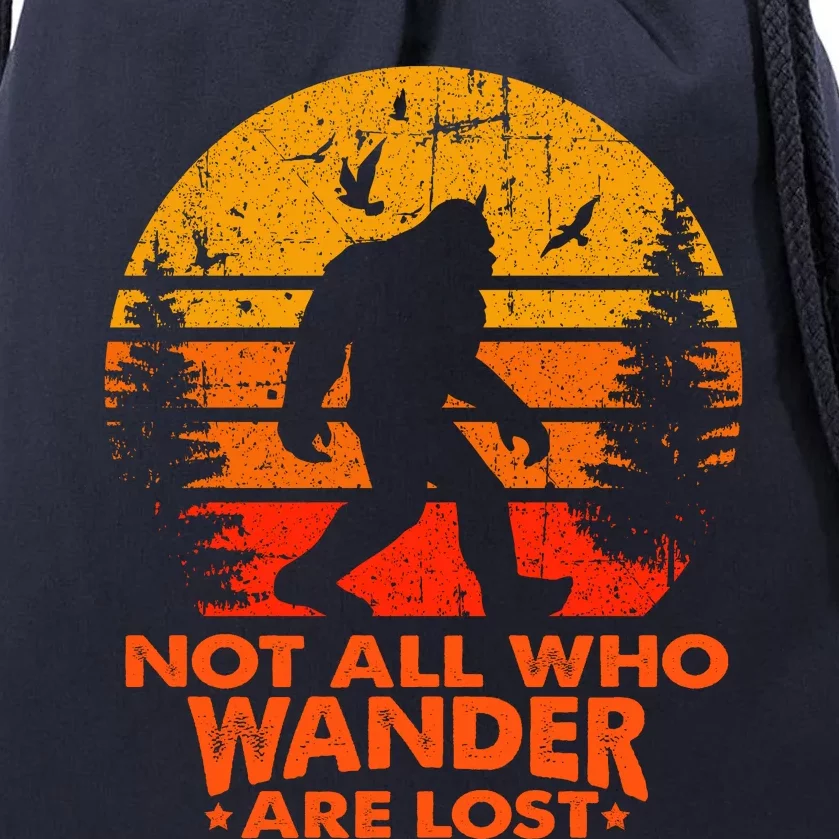 Bigfoot Undefeated Hide And Seek Champion Distressed Sunset Drawstring Bag