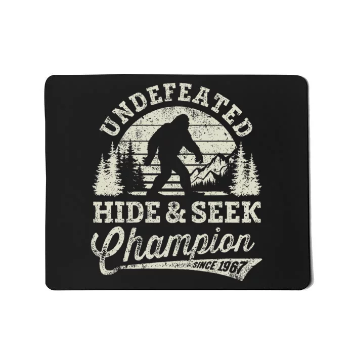 Bigfoot Undefeated Hide And Seek Champion Vintage Mousepad