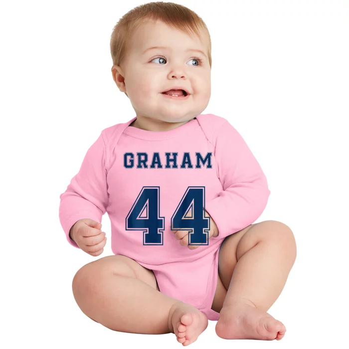 Briar U Hockey Off Campus Graham 44 Two Side Baby Long Sleeve Bodysuit