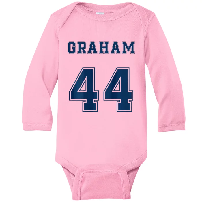 Briar U Hockey Off Campus Graham 44 Two Side Baby Long Sleeve Bodysuit