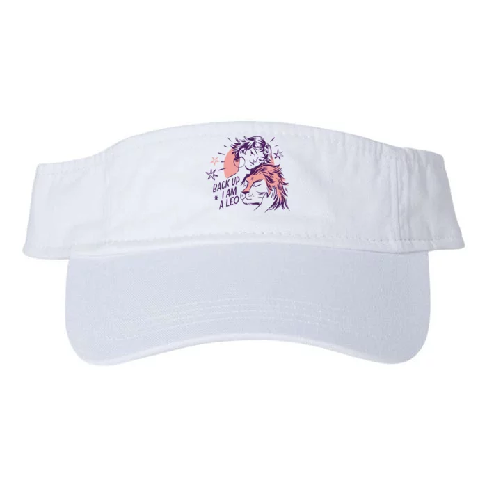 Back Up I Am A Leo Lion Zodiac Birthday Valucap Bio-Washed Visor