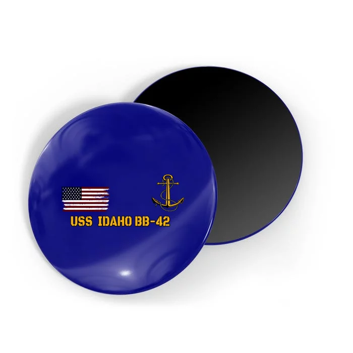 Battleship Uss Idaho Bbgift42 Warship Veterans Day Front And Back Gift Magnet