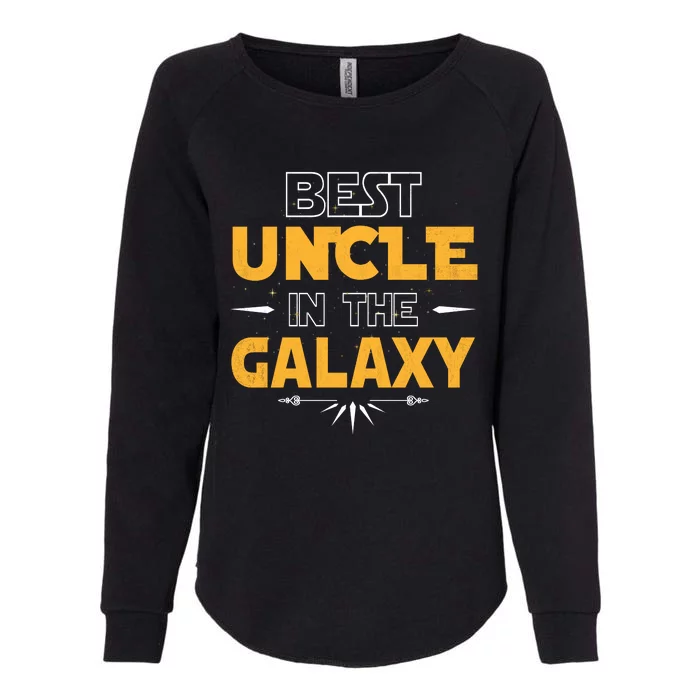 Best Uncle In The Galaxy Funny Parody Womens California Wash Sweatshirt