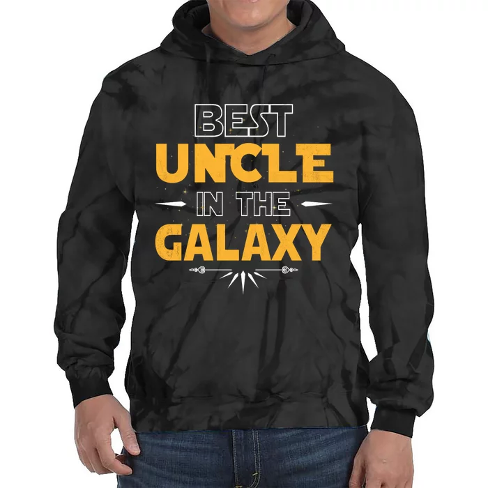 Best Uncle In The Galaxy Funny Parody Tie Dye Hoodie