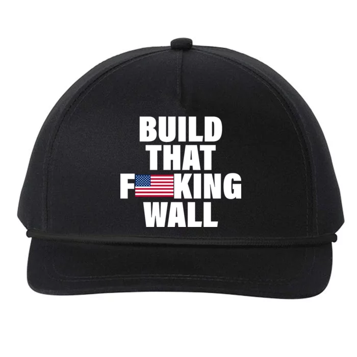 Build That F*cking Wall Snapback Five-Panel Rope Hat