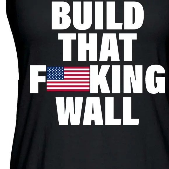 Build That F*cking Wall Ladies Essential Flowy Tank