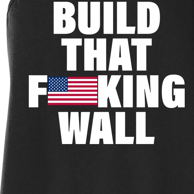 Build That F*cking Wall Women's Racerback Tank