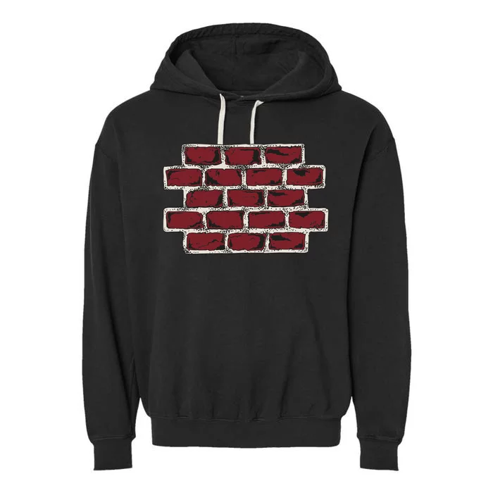 Build The Brick Wall Trump Garment-Dyed Fleece Hoodie