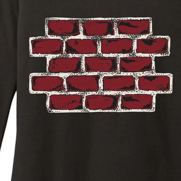 Build The Brick Wall Trump Womens CVC Long Sleeve Shirt