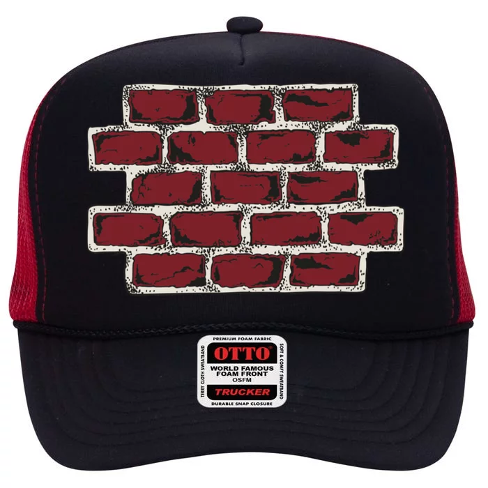 Build The Brick Wall Trump High Crown Mesh Trucker Hat