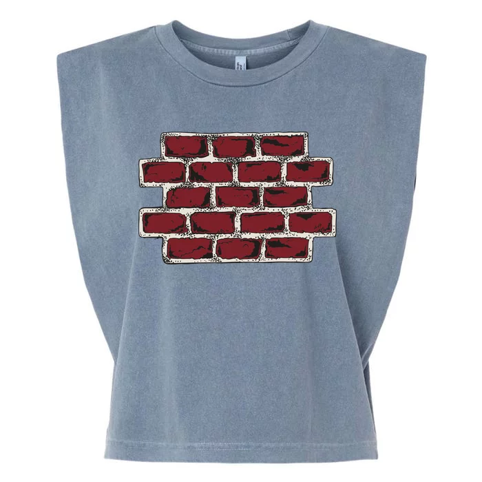 Build The Brick Wall Trump Garment-Dyed Women's Muscle Tee