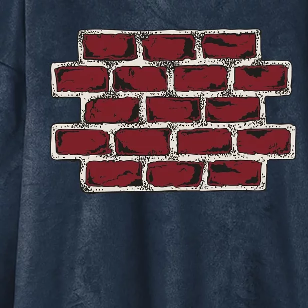 Build The Brick Wall Trump Hooded Wearable Blanket