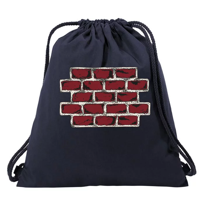 Build The Brick Wall Trump Drawstring Bag