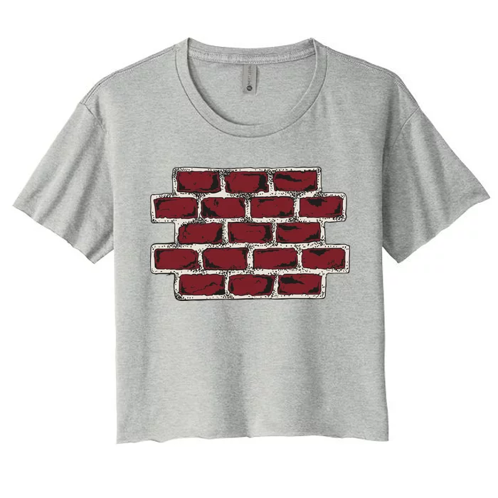 Build The Brick Wall Trump Women's Crop Top Tee