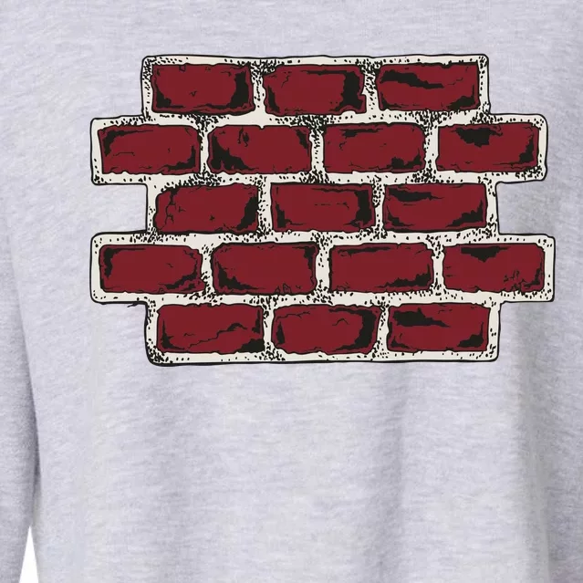 Build The Brick Wall Trump Cropped Pullover Crew