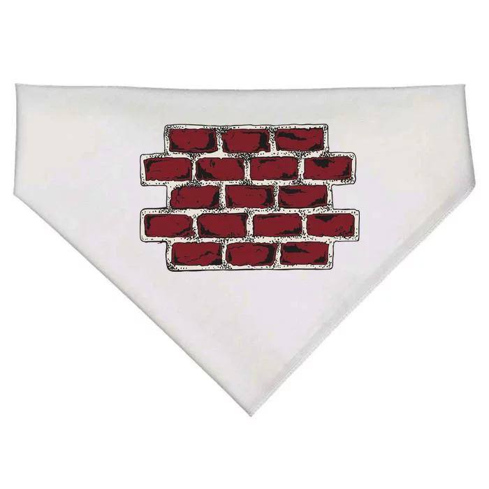 Build The Brick Wall Trump USA-Made Doggie Bandana