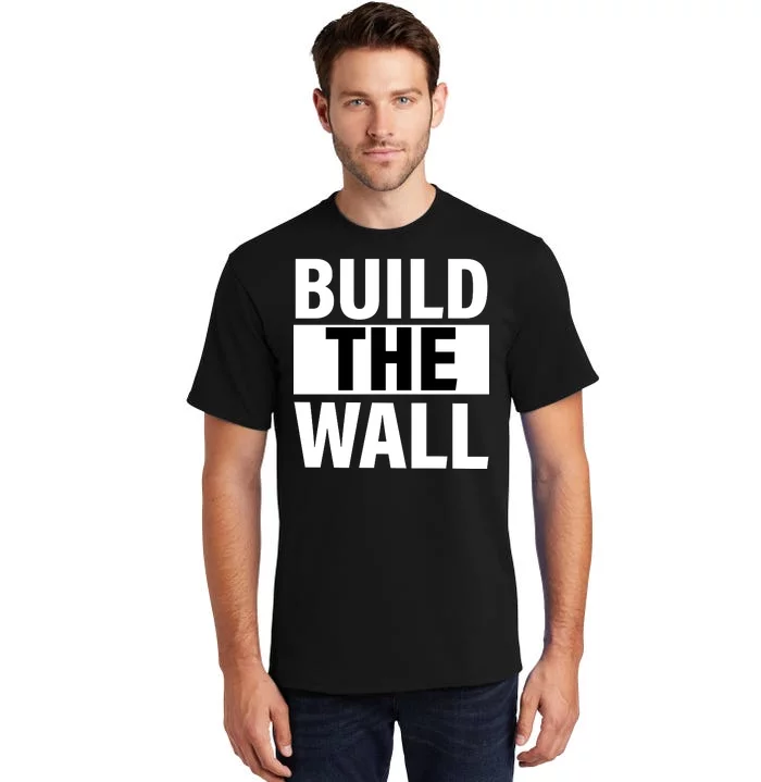 Build The Wall Box Logo Tall T-Shirt