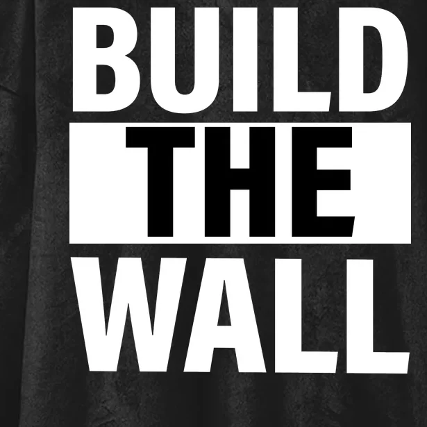 Build The Wall Box Logo Hooded Wearable Blanket