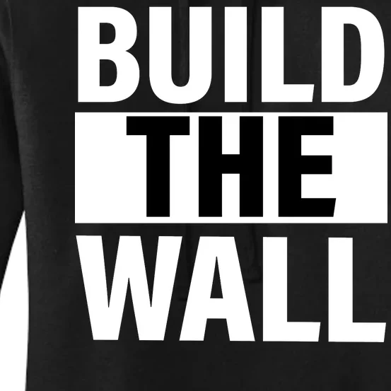 Build The Wall Box Logo Women's Pullover Hoodie