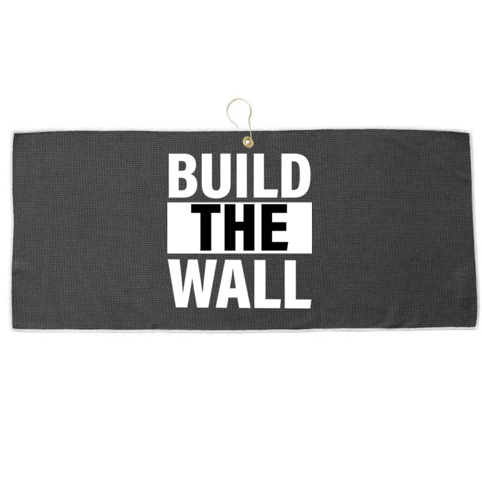 Build The Wall Box Logo Large Microfiber Waffle Golf Towel