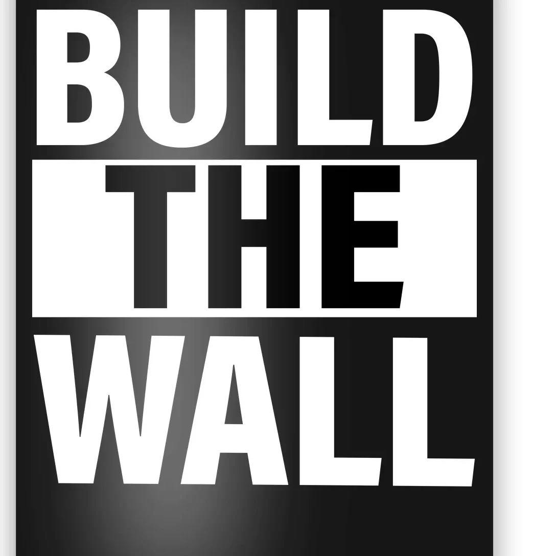 Build The Wall Box Logo Poster