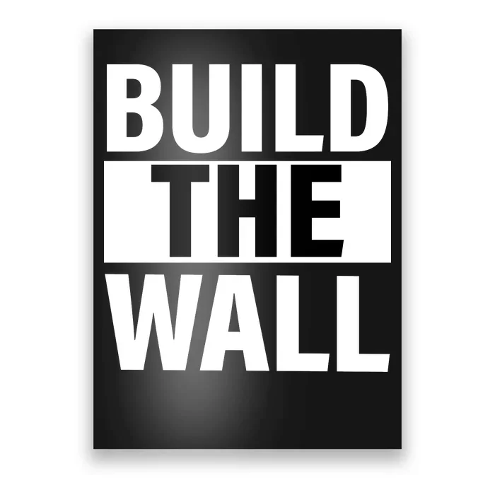 Build The Wall Box Logo Poster